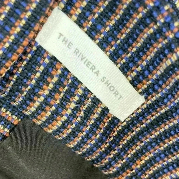 LOFT Riviera Shorts Black Blue Multicolor Tweed Flat Front Women’s Size 6 - Picture 5 of 12